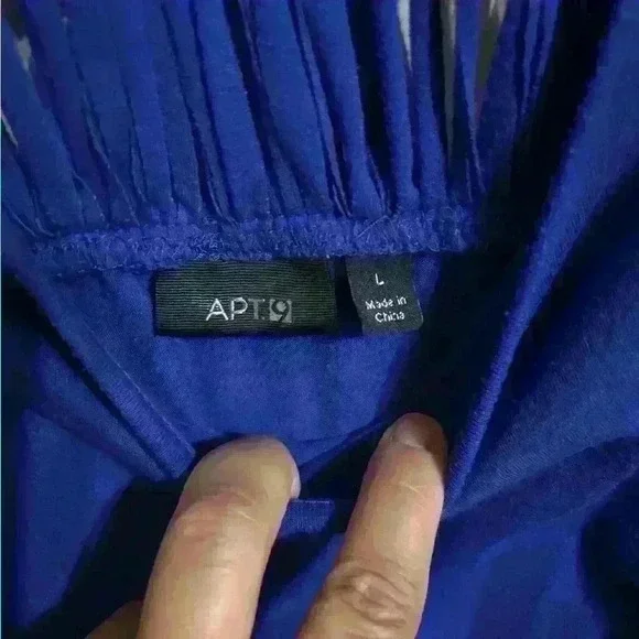 APT 9 Royal Swim Cover Up Size Large - Picture 3 of 3